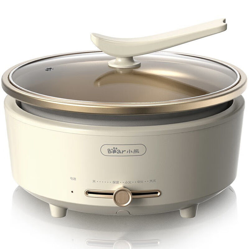 小熊(Bear)火锅专用锅 电火锅 电锅一体多功能锅家用电热锅料理涮煮肉锅具2000W猛火 DHG-D60P3-P01