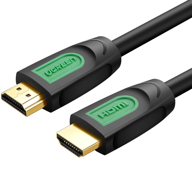 绿联 HDMI线2.0版 高清连接线 显示器投影仪线绿黑 1.5米