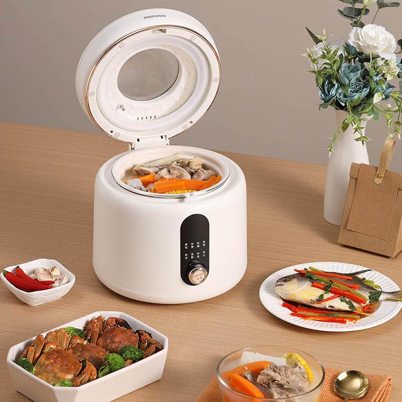大宇(DAEWOO)电饭煲家用多功能小型宿舍电饭锅迷你可视天窗低糖饭DYFB-D240智能电饭煲2L高清大图