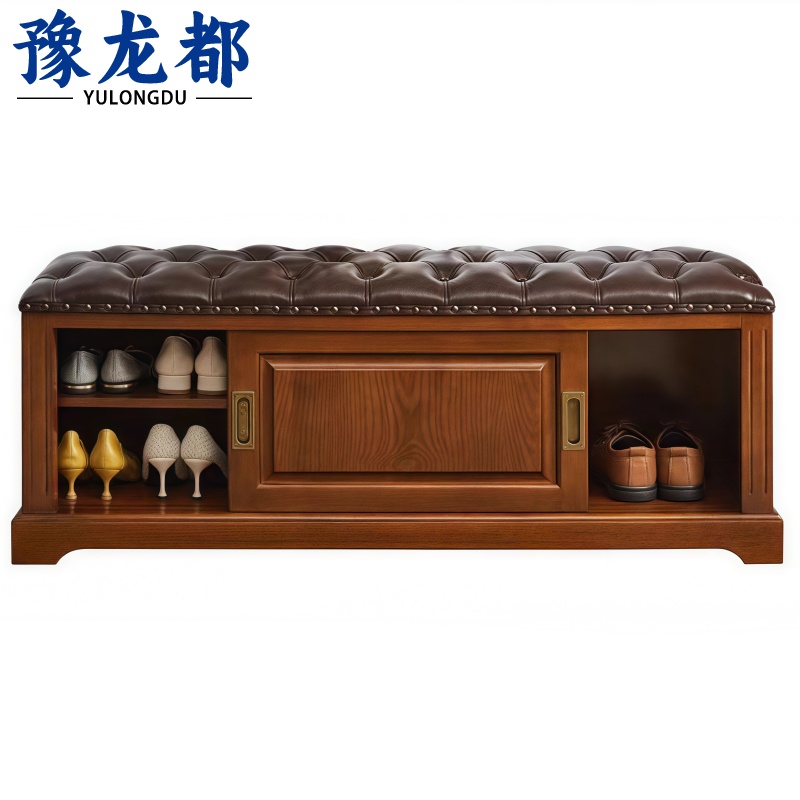 豫龙都 实木穿鞋凳 1.3m 个高清大图
