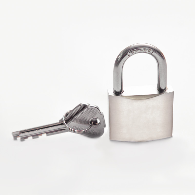 金岳 薄BR40MM 拉丝镍叶片锁高清大图