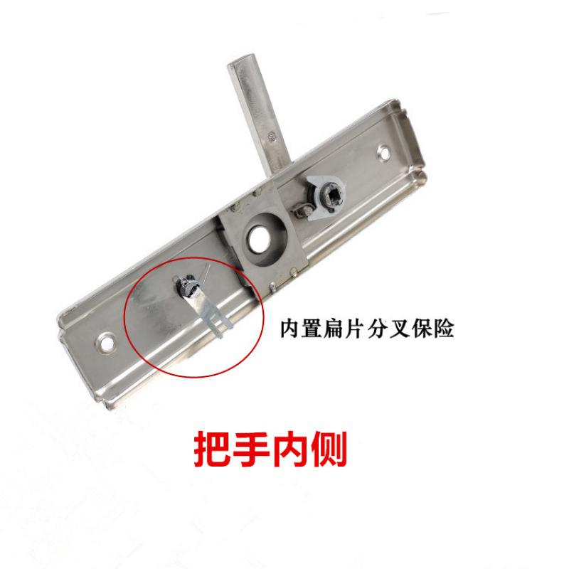 BONJEAN防盗单活把手 特能防盗圆孔单活拉手 锁芯特能拉手把手高清大图