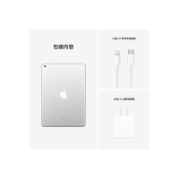 [壳膜套餐]2021新款 Apple iPad 9代 10.2英寸256G 平板电脑银色 全新WLAN版