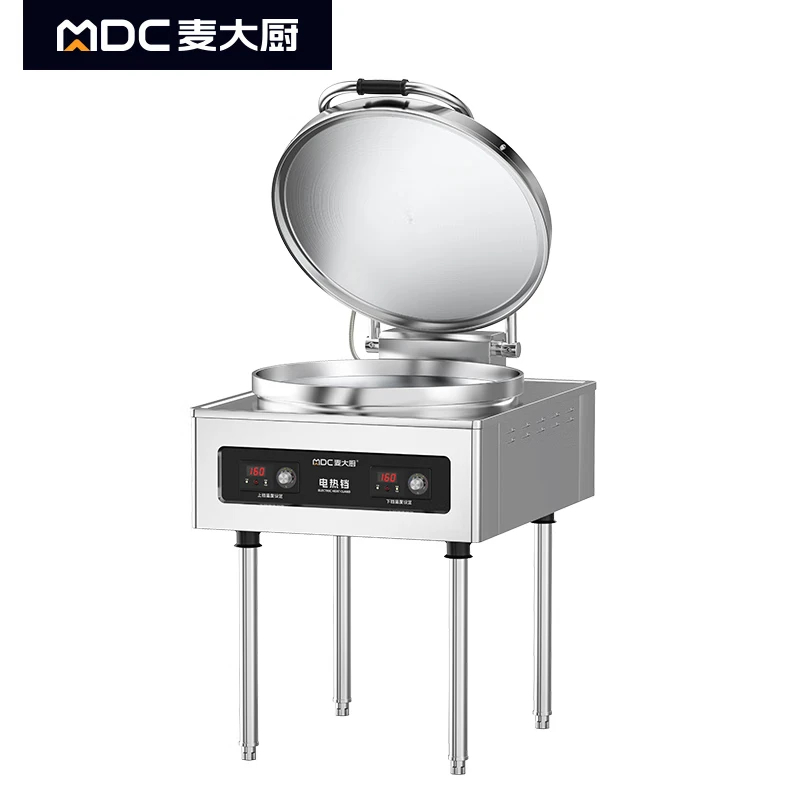 麦大厨商用电饼铛立式220V 5KW 3cm不锈钢锅 YXD60-A2(56型)60D2