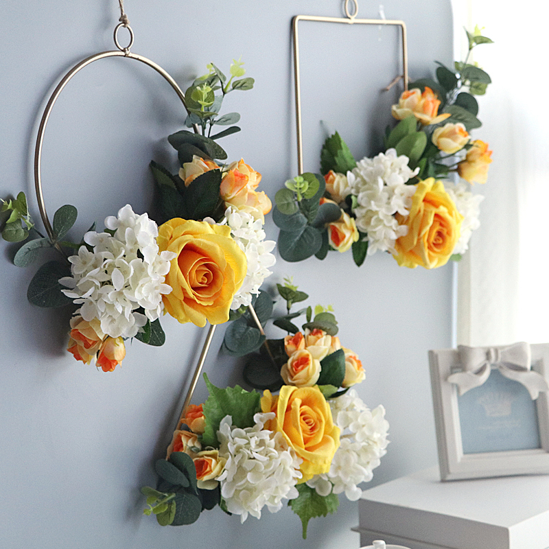 ins风墙面壁挂装饰品小挂件墙壁卧室房间墙假花创意壁饰室内墙饰 三维