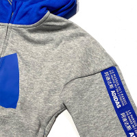 阿迪达斯adidas2020春男小童针织连帽夹克FN0926
