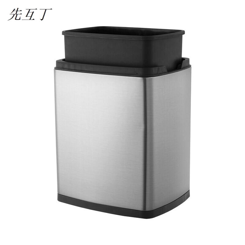 先互丁 不锈钢直投垃圾桶 多规格 个高清大图