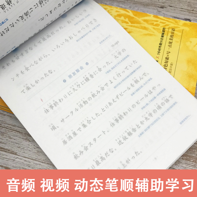 标准日语临摹字帖;日记书信篇 全国通用 [正版]新东方标准日语临摹字帖5册任选美文诗歌篇+日记书信篇+初级词汇篇+常用句高清大图