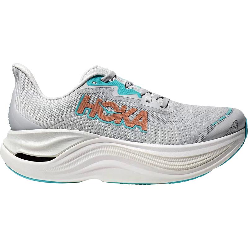 HOKA ONE ONE女款跑鞋超舒适碳纤维支撑最大缓震适合日常跑步运动 Cosmic_Grey/Rose_Gold 40.5