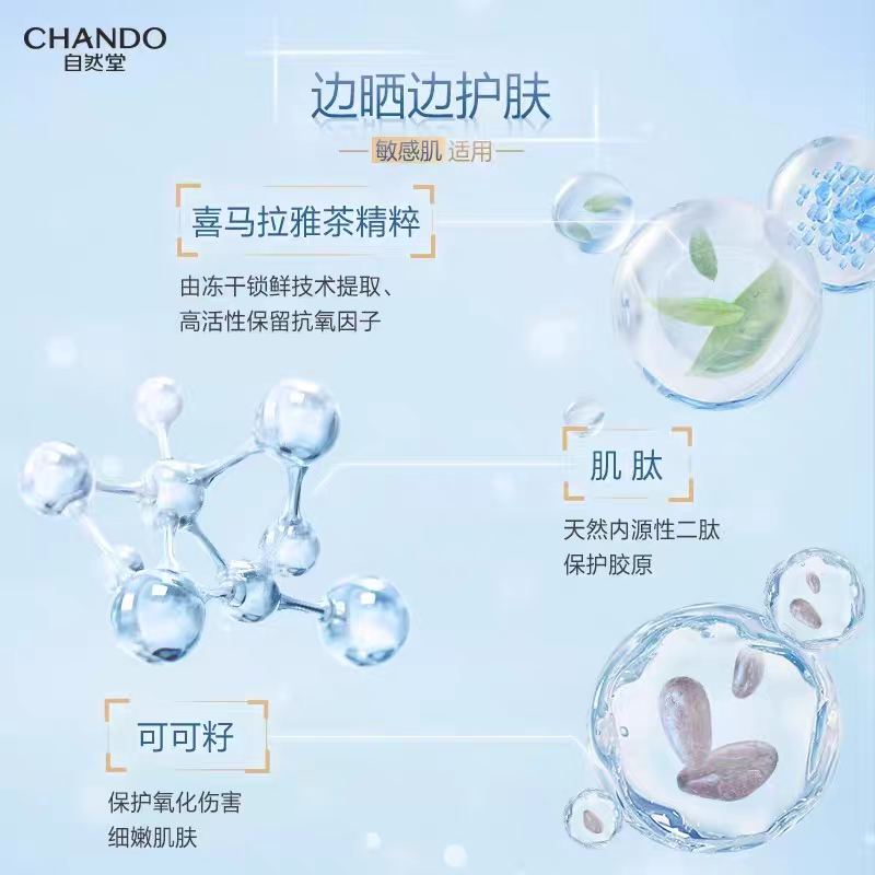 自然堂轻纱多维光护隔离防晒乳50g高清大图