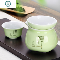 雪花陶瓷茶具公道杯茶漏套装一体分茶器公杯分茶杯公道壶创意个性 封后 茶漏组-雪花龙头节节高-漏+海
