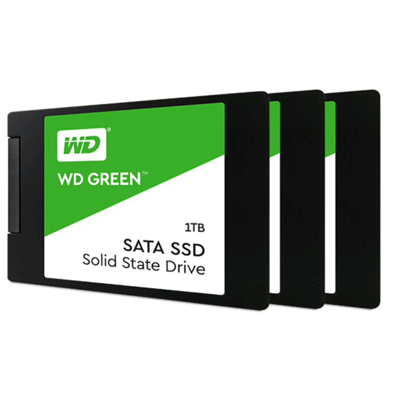 西部数据(WD)1TB SSD固态硬盘 SATA3.0接口 Green系列-SSD日常家用普及版|三年质保