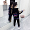 YueBin女童金丝绒套装2020新款秋冬装洋气中大童加绒加厚拉链开衫两件套套装童