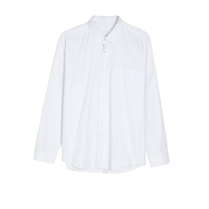 suntekcuibuju/ 韩版简约休闲白打底衫男商务职业棉长袖衬衫男正装