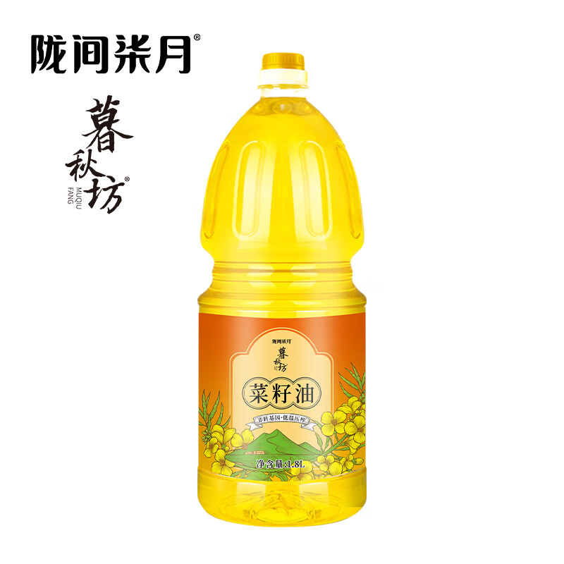陇间柒月暮秋坊菜籽油1.8L高清大图