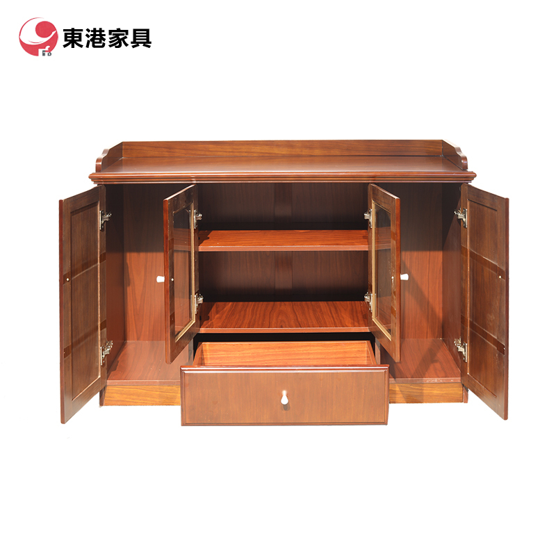 东港家具 DC-1203 办公家具现代新中式书柜,办公室文件柜,油漆实木自由组合储物柜,可定制