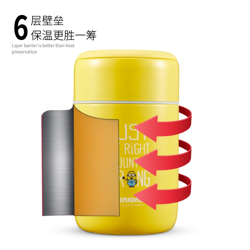 DESPICABLE ME MINION MADE 神偷奶爸小黄人便携焖烧罐 MN-JBXS50