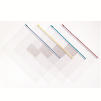 齐心(Comix)F56-1拉边文件袋A4密封拉链袋 10个装