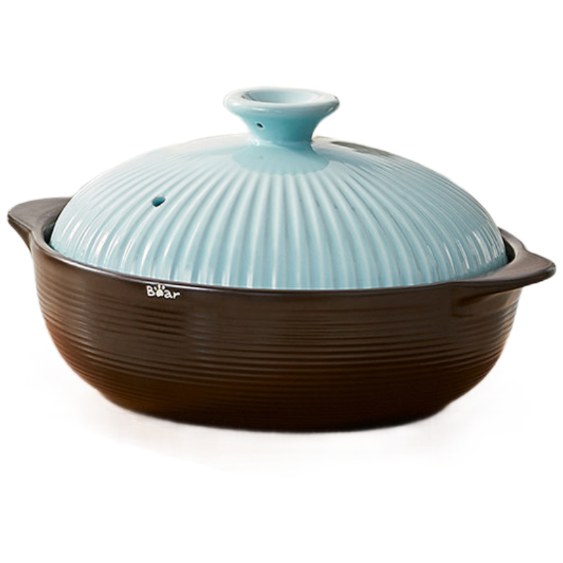 小熊砂锅煲家用燃气耐高温干烧不裂炖锅陶瓷锅煲汤煲仔饭汤锅砂锅【1.6L】CP-G0054-S01