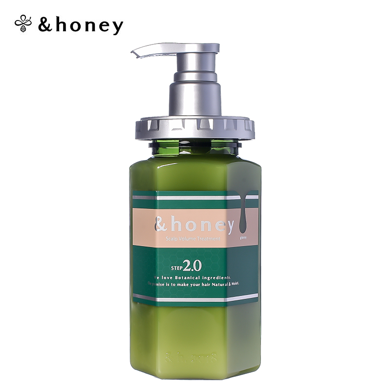 安蒂花子(&honey)护发素日本进口水感丰盈蜂蜜护发素无硅油洗发露改善毛躁头皮护理 盈养护源头皮护理护发素440g