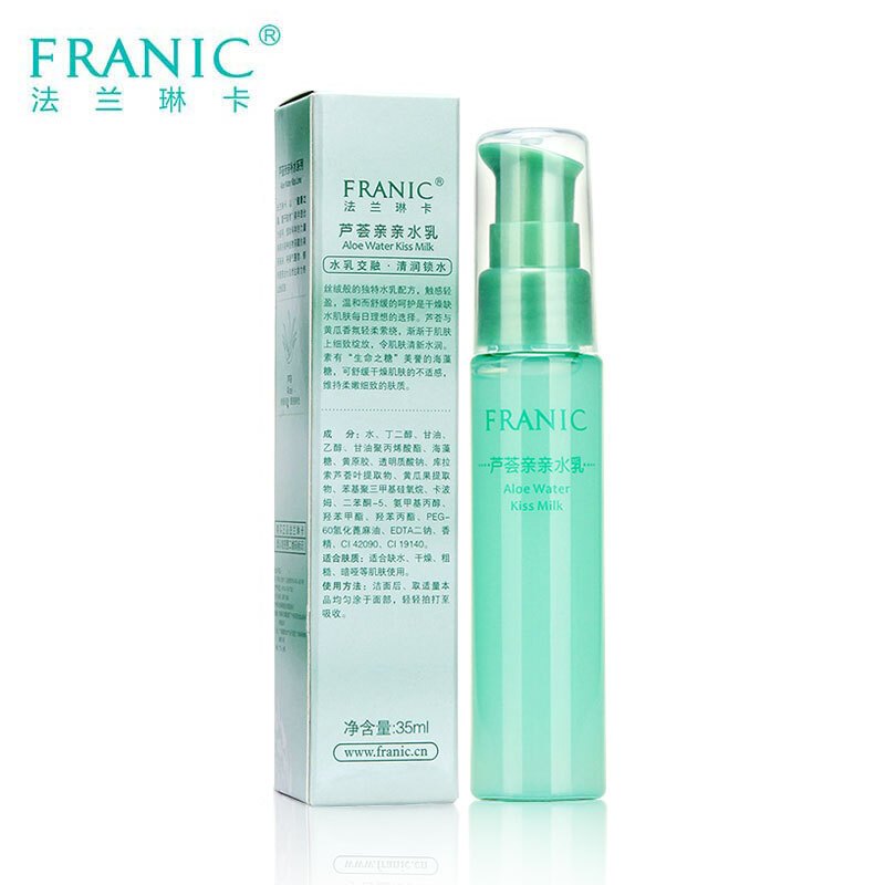 法兰琳卡(FRANIC)爽肤水 芦荟亲亲水乳35ml 保湿补水