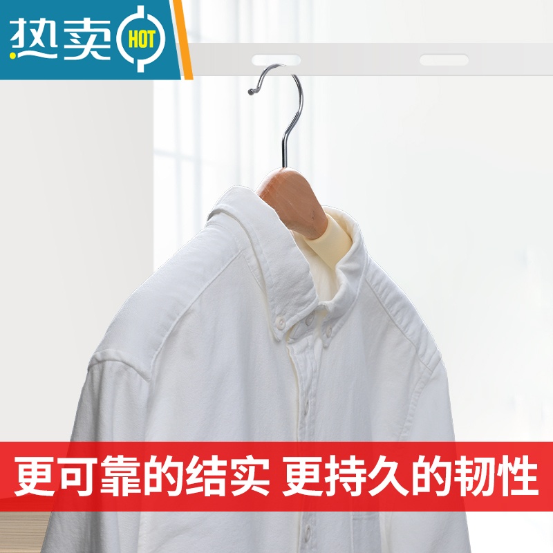 敬平折叠伸缩单杆衣架隐形免打孔挂简易晒室内晾衣绳器卫生间晾衣杆 老款太空铝活动3杆-黑绳子高清大图