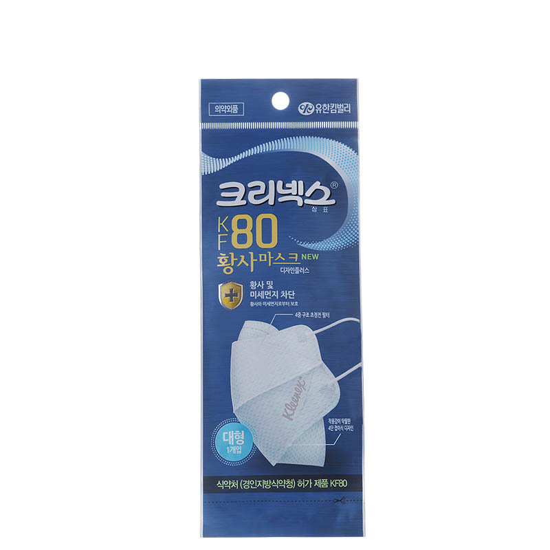 [秋冬防霾 非同凡享]Kleenex KF80 PM2.5成人男女款防雾霾防尘口罩器械 KN95 1枚装