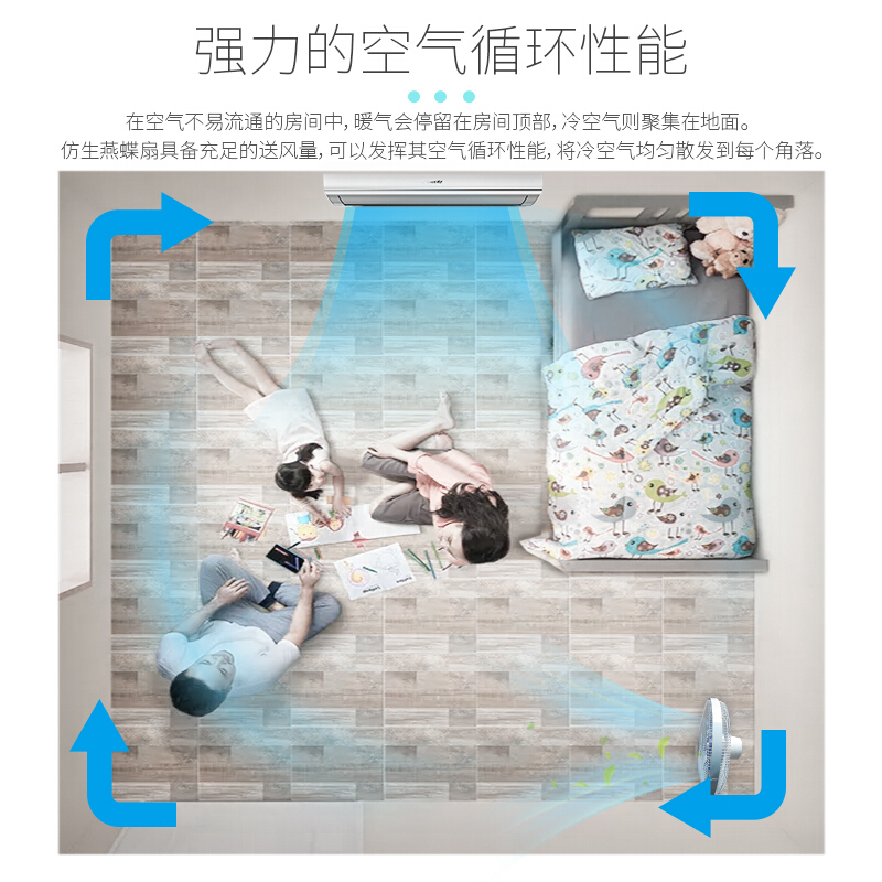 格力(GREE) FDZ-40X96Bdg9 22挡调节 直流变频电风扇14叶家用智能遥控落地扇轻音定时12小时