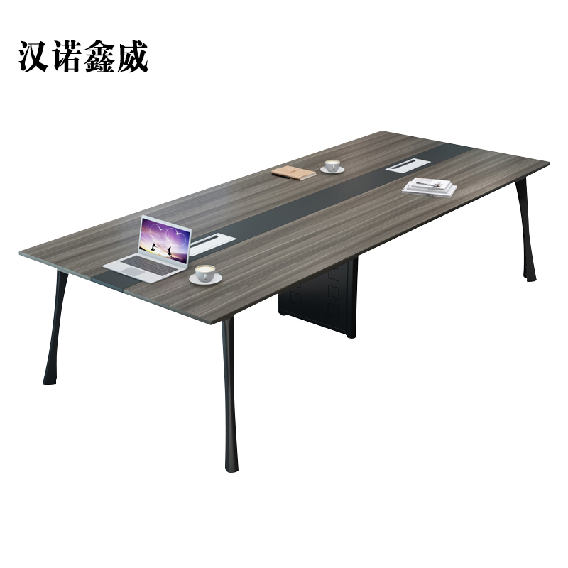 汉诺鑫威会议桌长桌简约现代简易办公桌子培训接待洽谈室长条马蹄桌椅组合[工厂现做 7天内发货]