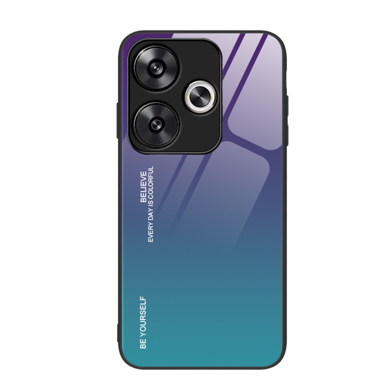 小米pocoF6纹理手机壳pocoF6pro手机套硅胶全包边保护壳防摔渐变玻璃网红壳