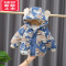 可莉允男童棉衣2021新款洋气儿童棉袄冬季婴儿冬装外套宝宝棉服加绒加厚