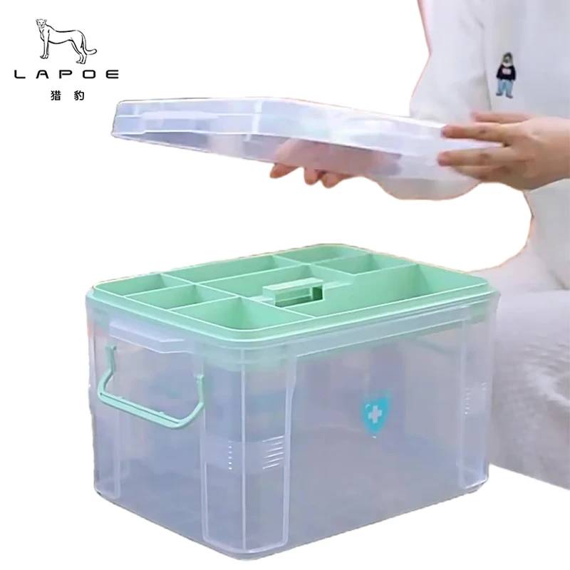 猎豹 医药箱 急救箱 应急箱 收纳箱 空箱 10寸/个高清大图