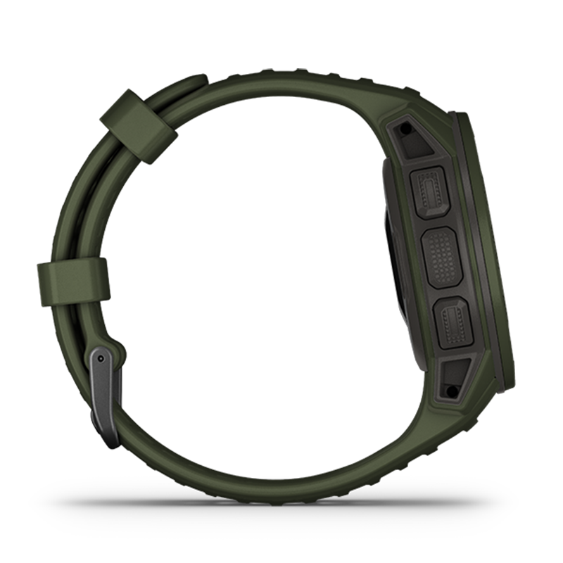 Garmin佳明 instinct 本能光动太阳能运动智能手表户外GPS血氧登山腕表 太阳能战术版 丛林绿