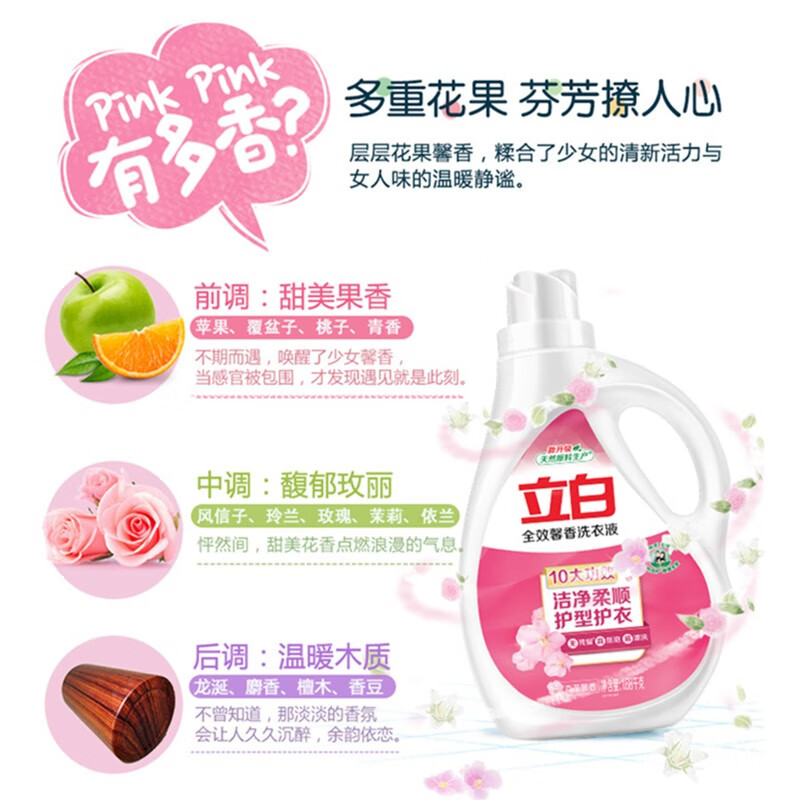 立白全效馨香 洗衣液 1.68kg高清大图