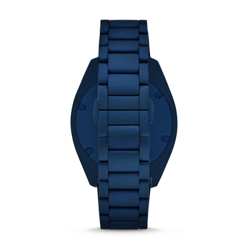 阿玛尼(EMPORIO.ARMANI)手表 尼古拉系列蓝色哑光钢带石英表女士腕表AR11309