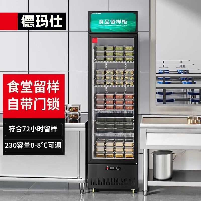 德玛仕食品留样冰箱柜 冷藏柜保鲜柜商用展示柜设备学校幼儿园 学校食堂留样丨五层230升丨LG-300ZBL1