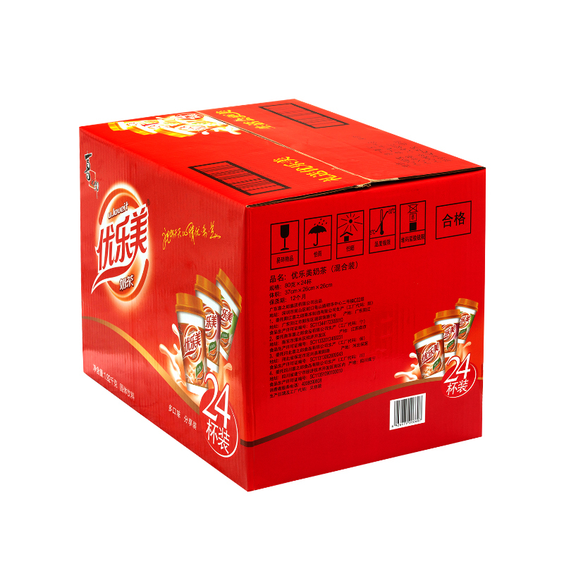 优乐美 u.loveit 椰果奶茶混合口味24杯礼箱装 80gx24杯
