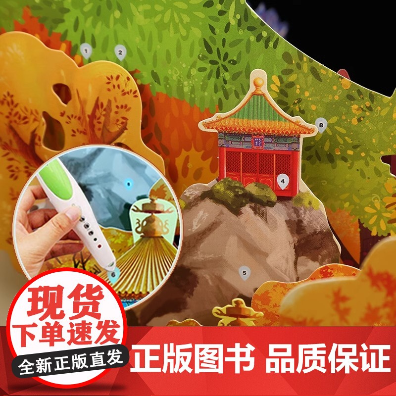 [央视网]故宫的四季 万春亭贺卡 故宫的四季3D立体书儿童书籍 跃然纸上编王伟 打开故宫全景立体书同系列书籍 QH高清大图