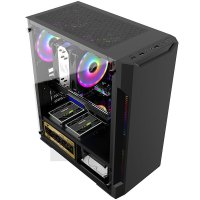 牛头(NIUTOU) 酷睿i5四核高性能处理器/8GB运行内存/256GB固态硬盘 学生上网课家用娱乐商务办公游戏台式机 组装电脑 台式电脑 DIY组装机 电脑主机 整机