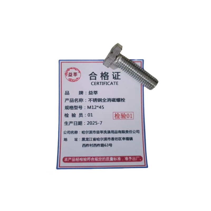 益莘 不锈钢全消磁螺栓 M12*45 个高清大图