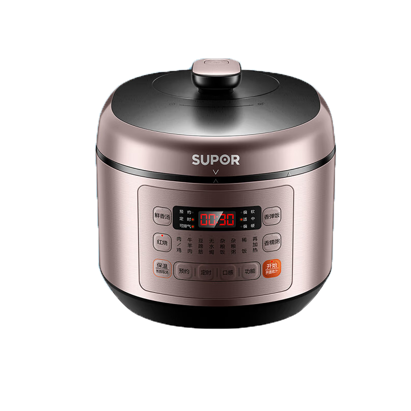 苏泊尔(SUPOR) SY-50FC03Q 电压力锅 5升 (单位:个) 玫瑰金色
