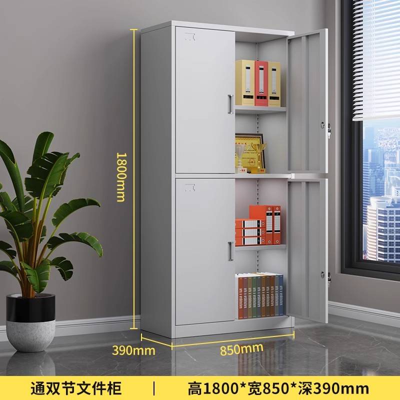鑫龙悦文件柜铁皮柜 通双节 台高清大图