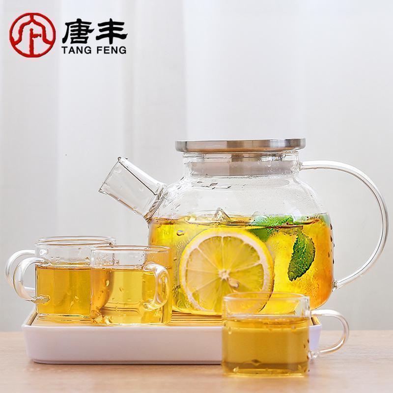 家柏饰(CORATED)玻璃花茶壶套装水果茶壶透明茶具加热日式泡花茶玻璃杯家用z高清大图