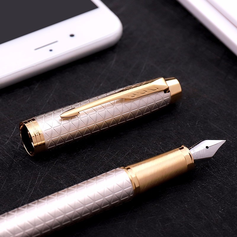 派克PARKER 钢笔 IM暮光之城墨水笔 学生商务办公文具用品 可吸墨可替换墨囊0.5mm金属不锈钢F笔尖