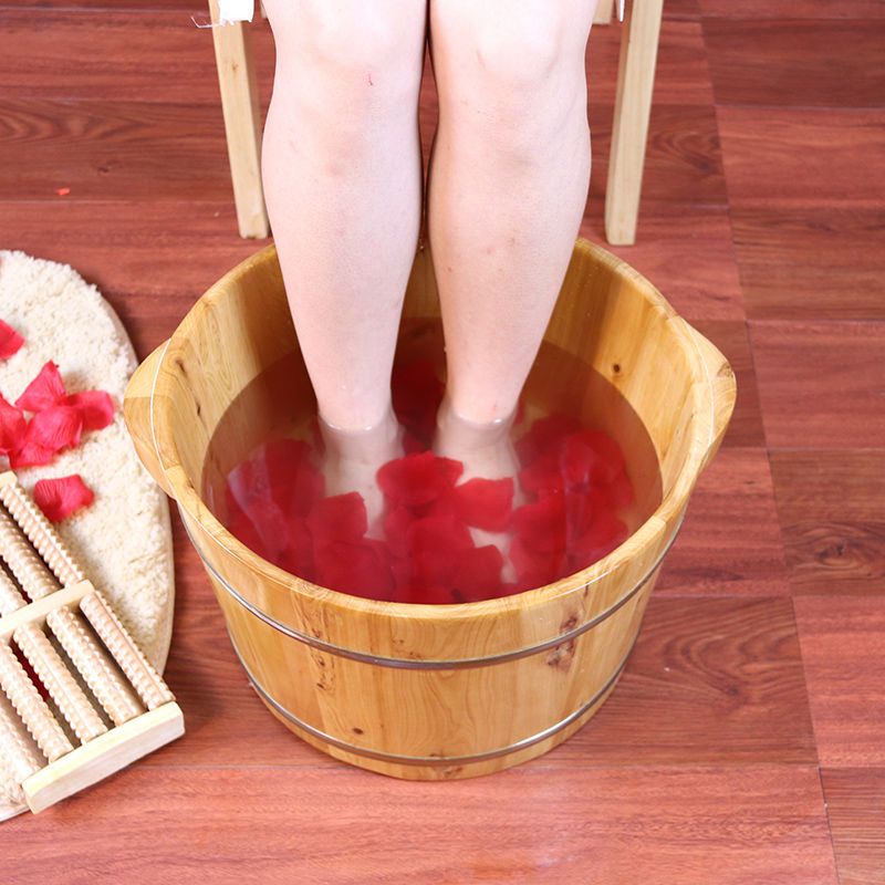 20cm高双耳单桶无赠品香柏实木泡脚桶木质木桶泡脚家用泡脚盆足疗桶