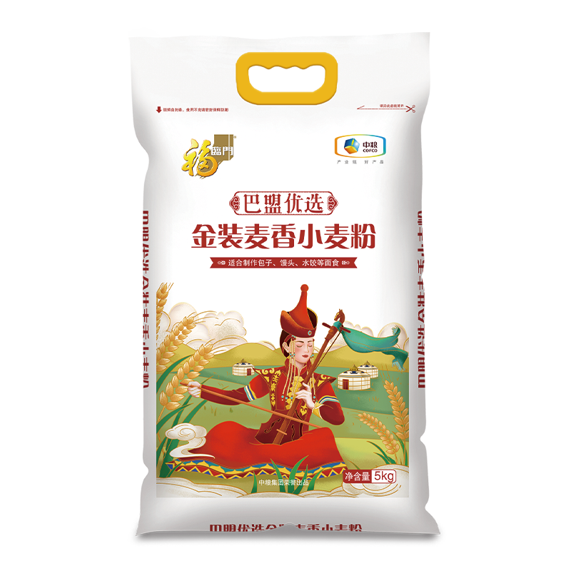中粮福临门巴盟优选金装麦香小麦粉 5kg