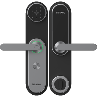 西勒奇（SCHLAGE）指纹锁U8家用防盗门密码锁C级智能锁电子锁U8301-四合一-陨磁黑-蓝牙版