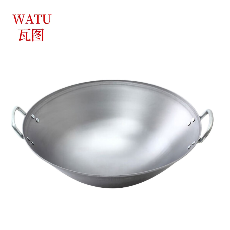 瓦图 电磁炉专用 铁锅 直径55CM 商用食堂酒店炒锅 双耳可抛炒菜铁锅 1个装高清大图