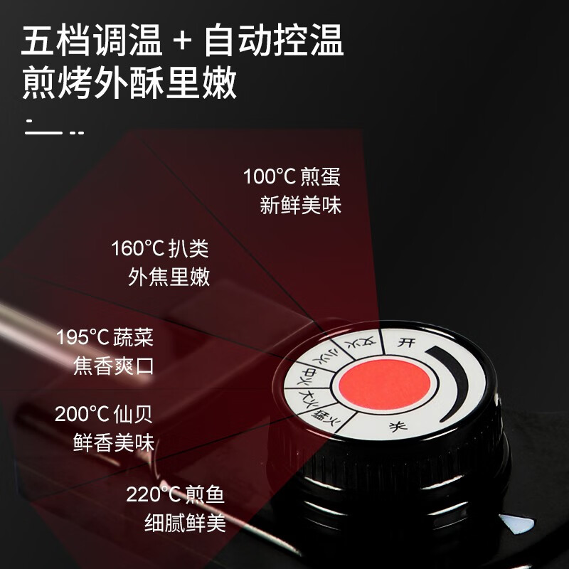山水(SANSUI)多功能煎烤锅SKP-K36(中国红)高清大图