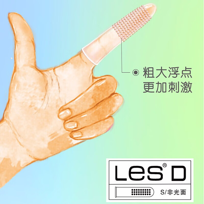 倍力乐les-D手指套8只装G点粗大颗粒浮点男女共用高潮抠抠套超薄款润滑安全套夫妻房事私处指交自慰避孕套成人情趣计生用品高清大图